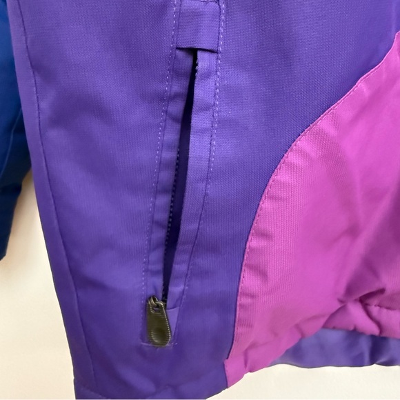 Arctix Kids Medium 10/12 Waterproof Colorblock Winter Ski Jacket 5K Blue Purple - Picture 7 of 13